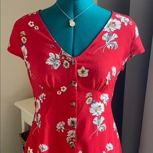 2 for $20 - Red floral dress